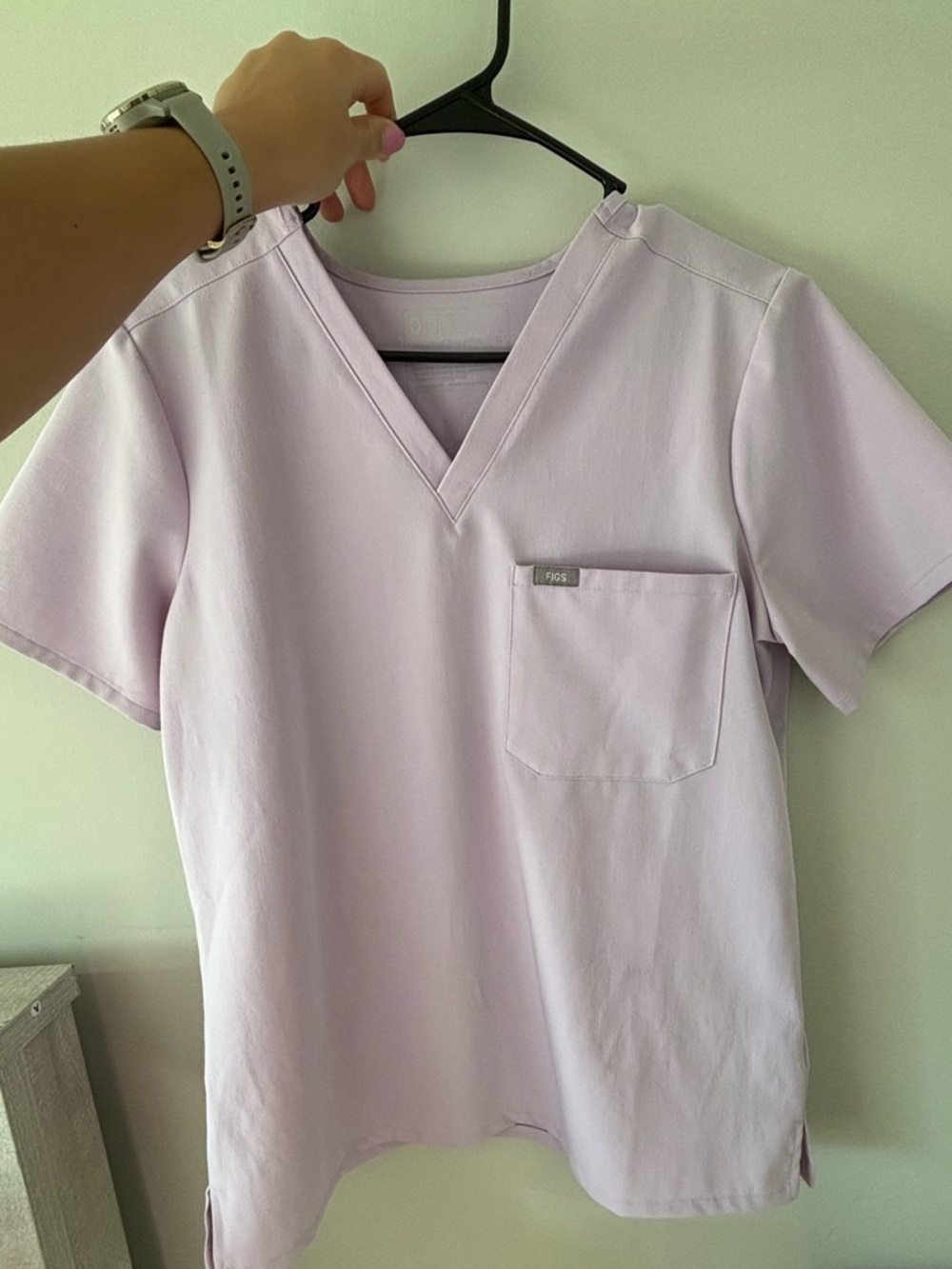 Figs Lavender Scrub Top